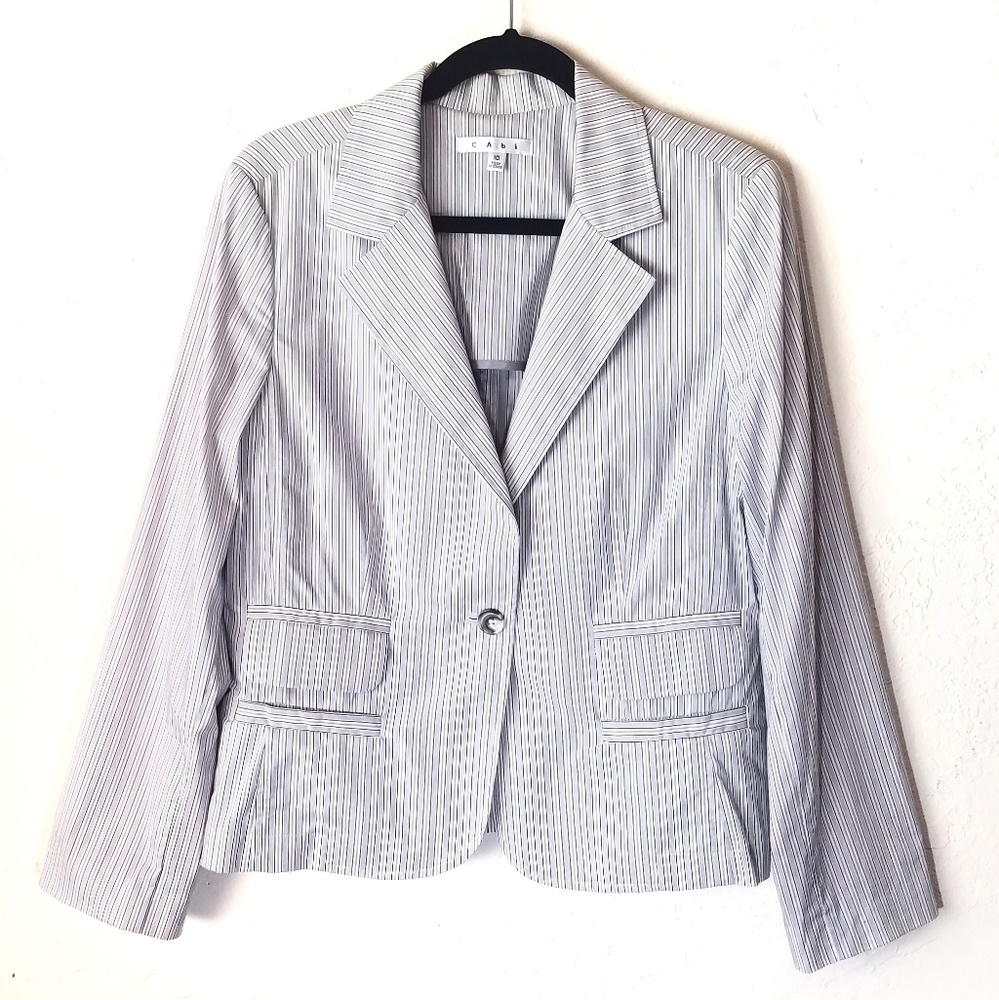CAbi Striped Blazer